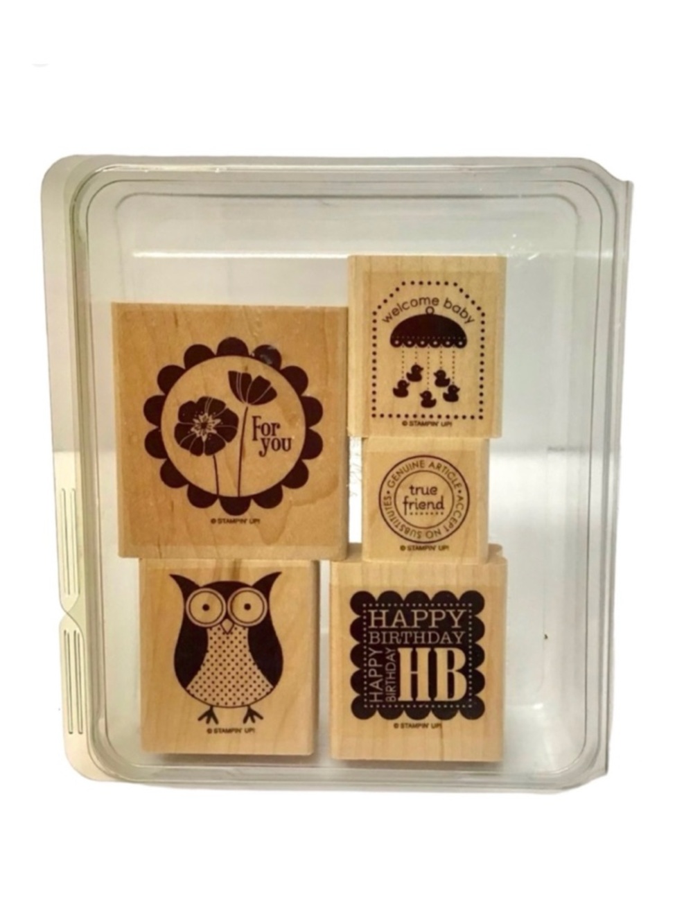 Stampin’ Up! “Sale-A-Bration Punch Bunch” Rubber Stamp Set